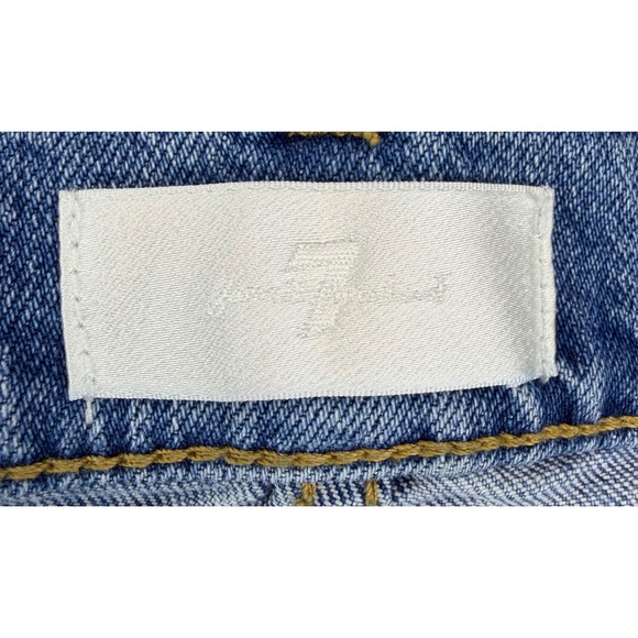 7 For All Mankind Womens Size 24 Ultra High Rise Dojo Trouser Jeans Distressed - Picture 5 of 9